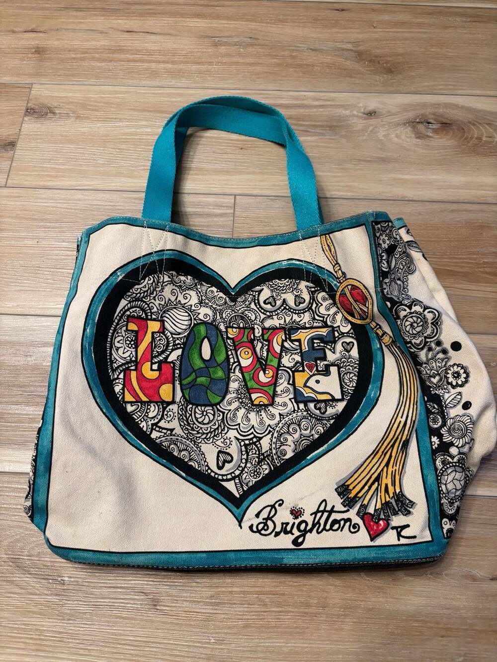 Brighton Summer of Love Canvas Tote Bag